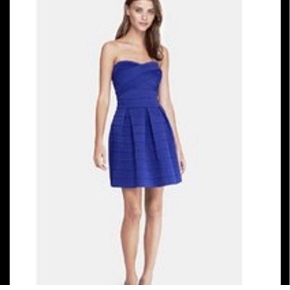 Esprit cobalt blue strapless dress